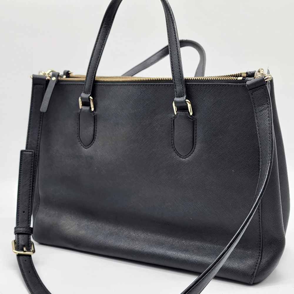 Kate Spade New York Black Leighann Laurel Way Lane Satchel Shoulder Bag Handbag - Picture 12 of 16